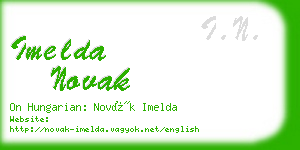 imelda novak business card
